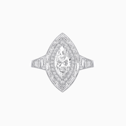 Marquise Shape Art Deco Style - Shahin Jewelry